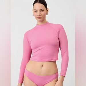 ATHLETA | North Point Crop Rashguard Peonies